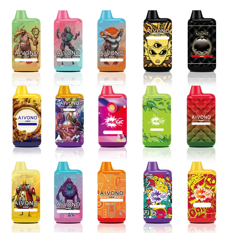 

New AIVONO AIM MAGIC 5800Puffs Disposable Vape Pen E Cigarette Device With 550mAh Type - c Rechargable Battery 12ml Prefilled Bars Stick Vapor Device