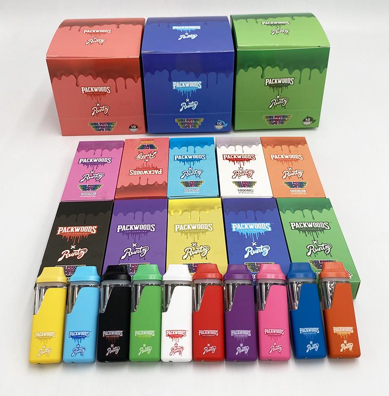 

Packwoods X Runtz Packwood Disposable vape pens 1ml pod 380mAh Rechargeable Battery Empty Vapes Tank Pods