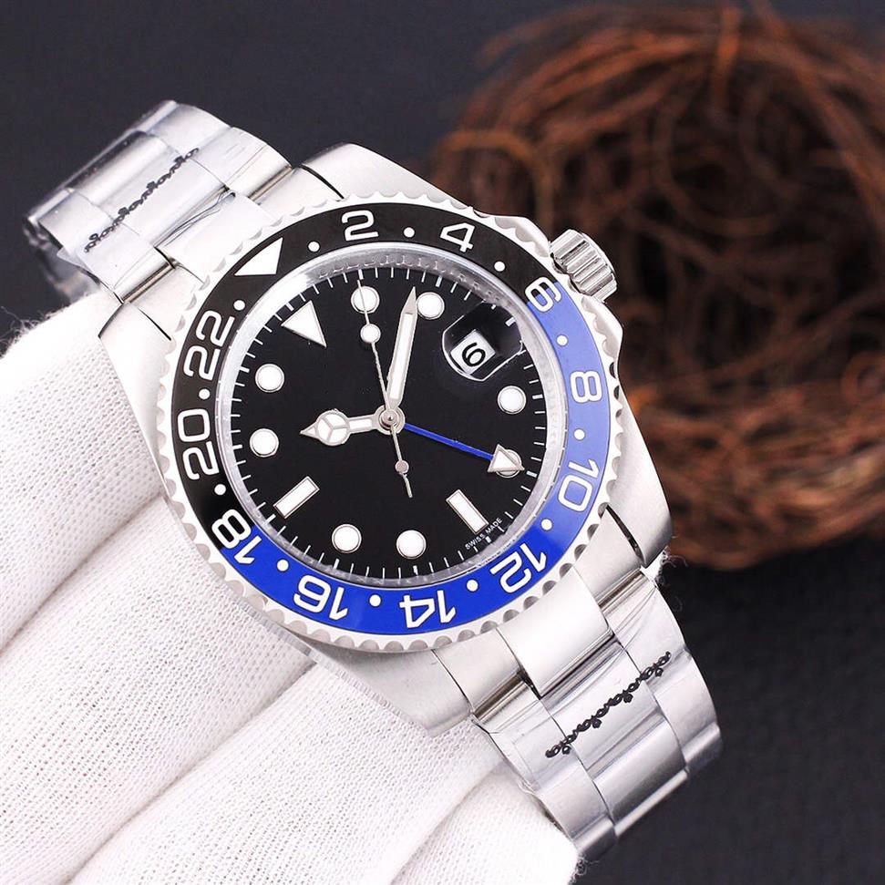 

lmjli-U1 Mens Watches 40mm Automatic Mechanical Watch Stainless Steel Blue Black Ceramic Sapphire WristWatches Super luminous mont267h, Tool