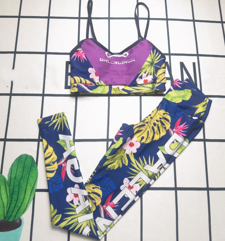 

new Women' Tracksuits Yoga suit Casual fashion Paris Luxury sports 2 Piece Set designer Tracksuit Swimwear, Blue