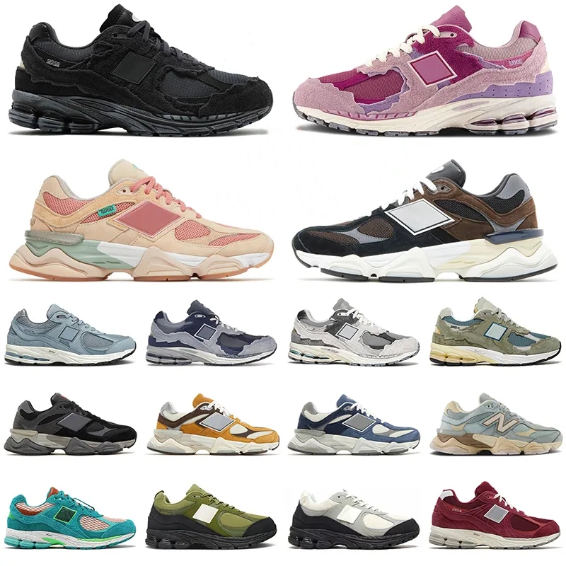 

2002R 9060 Men Women Running Shoes Joe Fresh Goods Protection Pack For Pink Phantom Retro Black White GANNI 2002 R Luxury Designer Sports, 5# real pictures contact us send to you