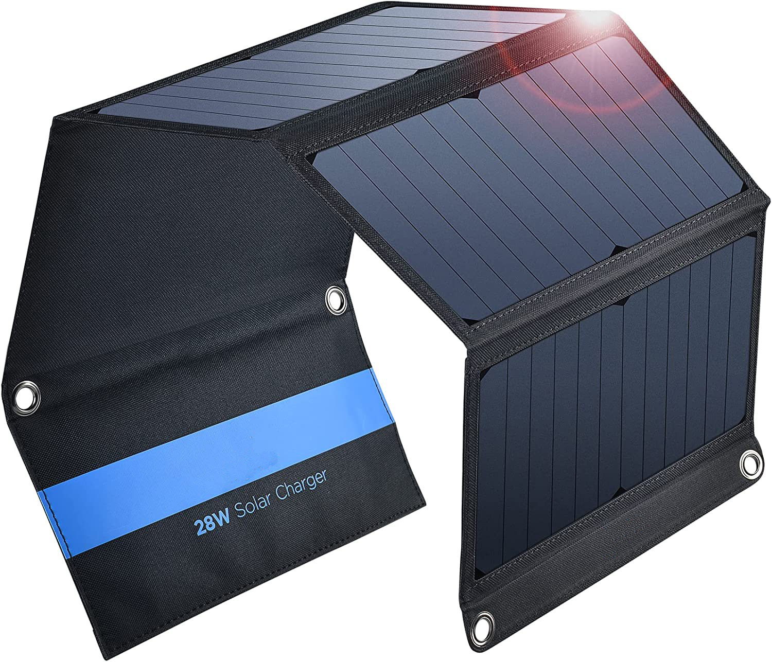 

Solar Panel 5V 28W Built-in 10000mAh Battery Portable Solar Charger Waterproof Solar Battery for Mobile Phone Outdoor Wholesale