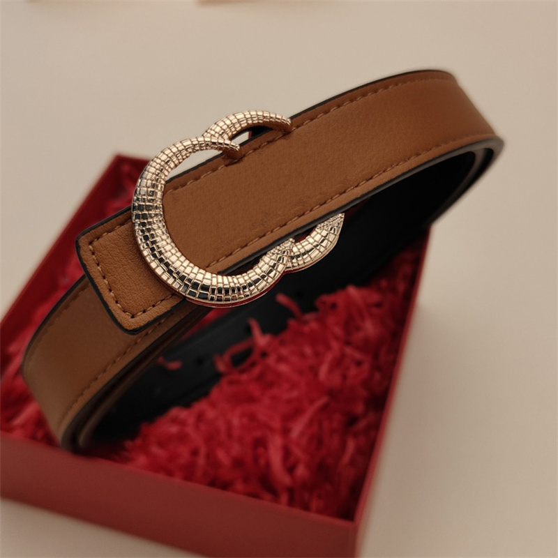 

Women Designer Genuine Leather Belts Men Luxurys Fashion Belts Womens Belt Waistband Smooth Buckle Belt Gold Buckle Waistbands Width 2.5cm