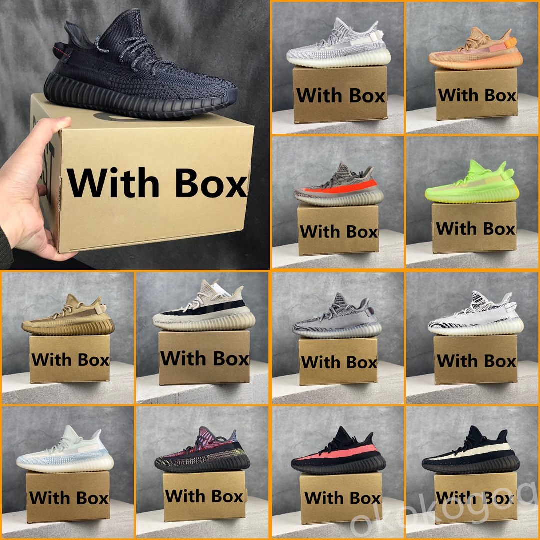 

2023 V2 Static 3M Reflective''yezzies''350 Running Shoes Beluga 2.0 Sesame Butter Semi frozen Yellow Cream White Zebra yeezzy 35 v3 Men Women Sneakers v1 us8, #3
