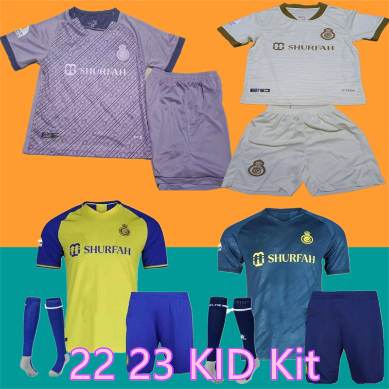 

Al Nassr kit FC soccer Jerseys RonALDos 2022 2023 Home yellow away 22 23 Gonzalo Martinez Talisca Ghislain Konan kids Football shirt Al-Nassr FC tops, Red