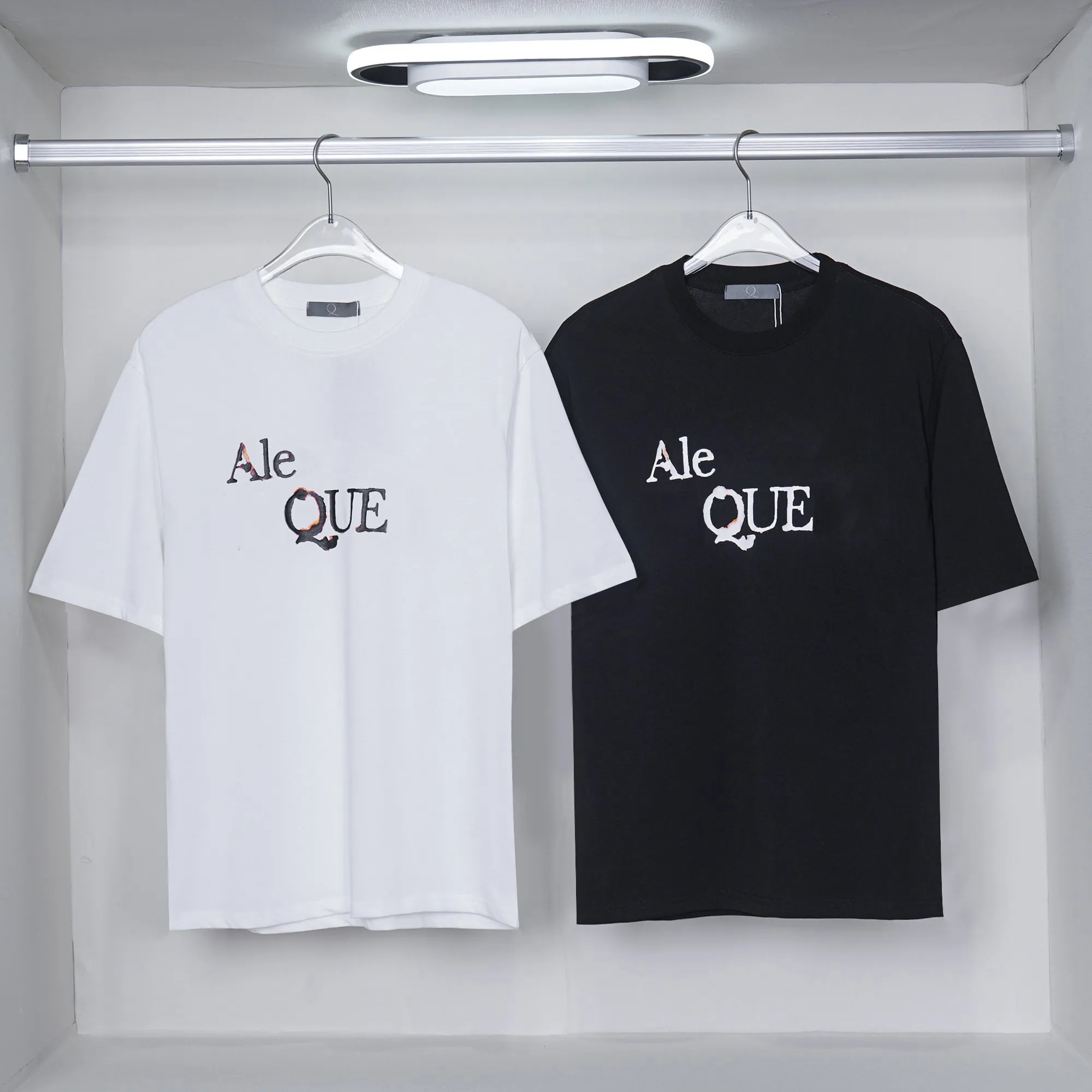 

Men' T Shirts Designer Tshirts Men Women Letter Print Shirt Couple Top Tees, Black