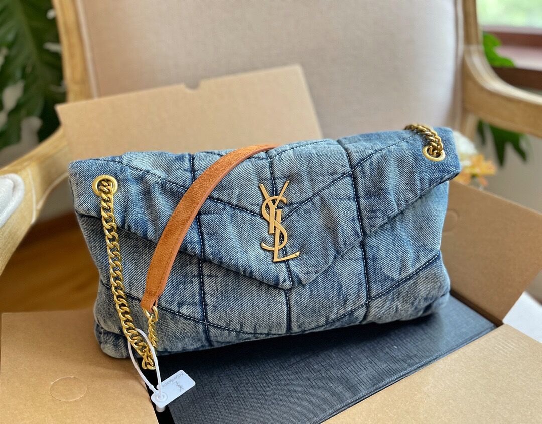 

YSL bags designer bag Women tote bags Crossbody Shopping, Blue