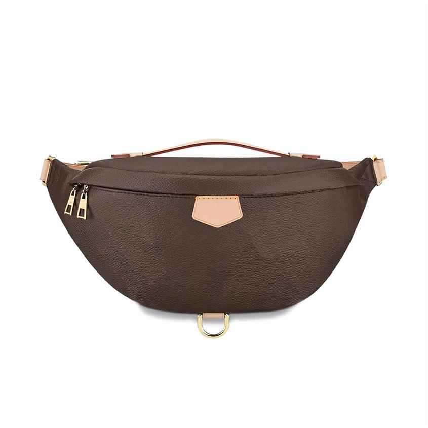 

Top Quality Fashion Pu Leather Brown flower Handbags Women Bags Designer Fanny Packs Famous Waist Bags Handbag Lady Belt Chest bag309Y