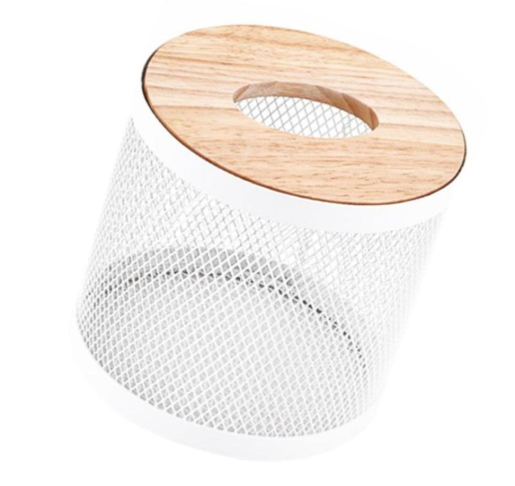 

Tissue Boxes Napkins 1Pc Retro Hollowout Napkin Holder Storage Box Wooden Case Container For El9059078
