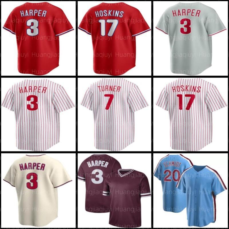 

Bryce Trea Turner Harpe Baseball Jersey Nick Castellanos J.T. Realmuto Kyle Schwarber Matt Strahm Hoskins Aaron Nola Alec Bohm Vierling Stubbs, Men jersey