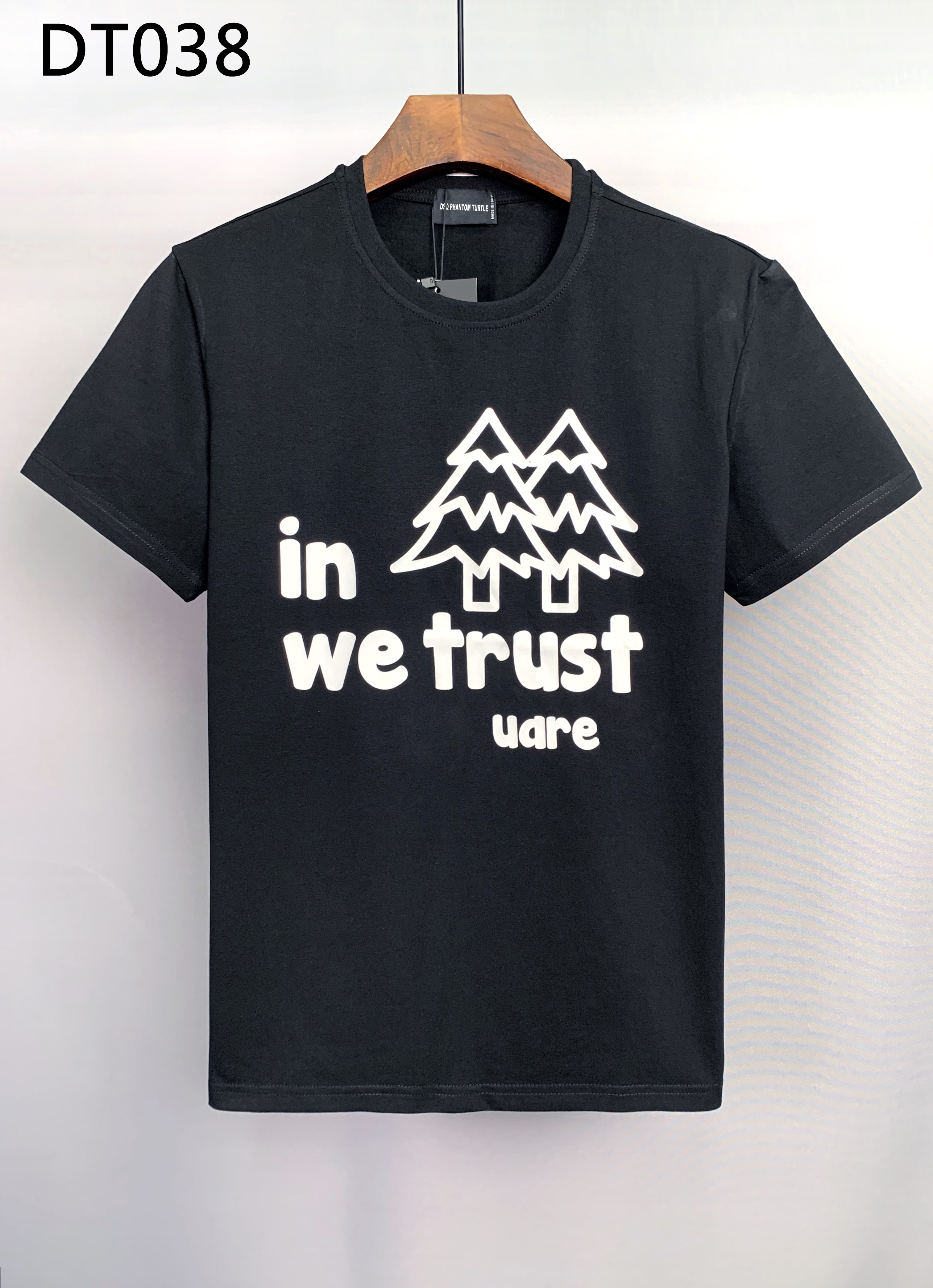 DSQ PHANTOM TURTLE Men's T-Shirts Mens Designer T Shirts Black White Back Cool T-shirt Men Summer Italian Fashion Casual Street T-shirt Tops Pl