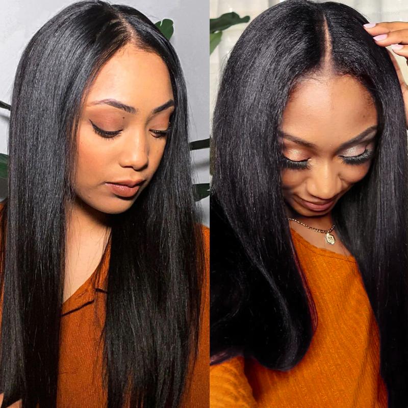 

Straight V Part Wig Human Hair No Leave Out Glueless U Wigs For Women Brazilian Remy 30 32 34 Inch, Picture shown