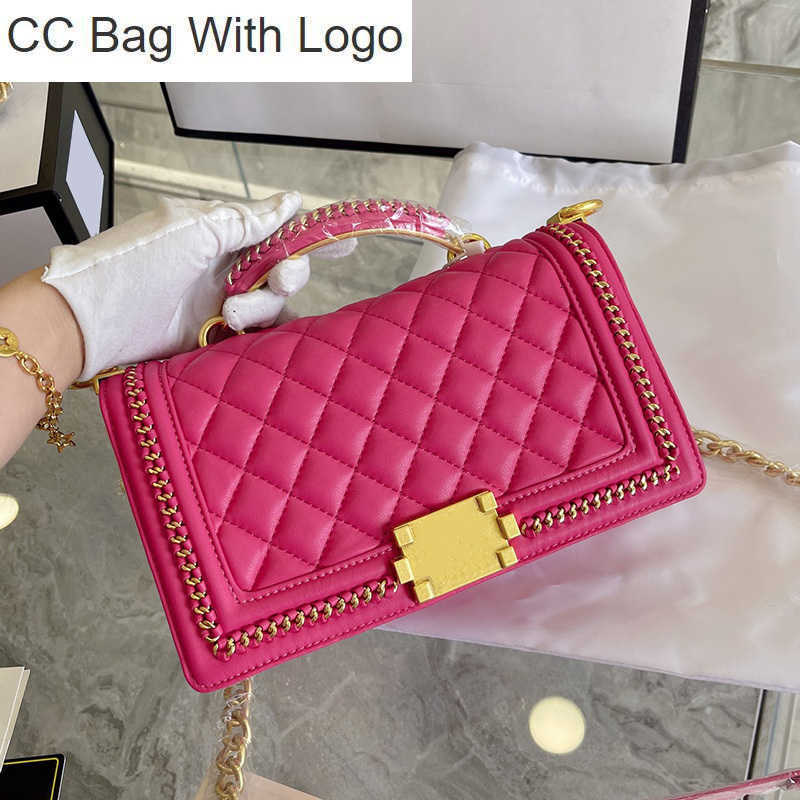 

CC Bag Other Bags France Womens Boy Top Handle Quilted Bags Classic Medium Flap Lambskin Purse Gold Metal Hardware Chain Strap Crossbody Shoulder Outdoor Saco K