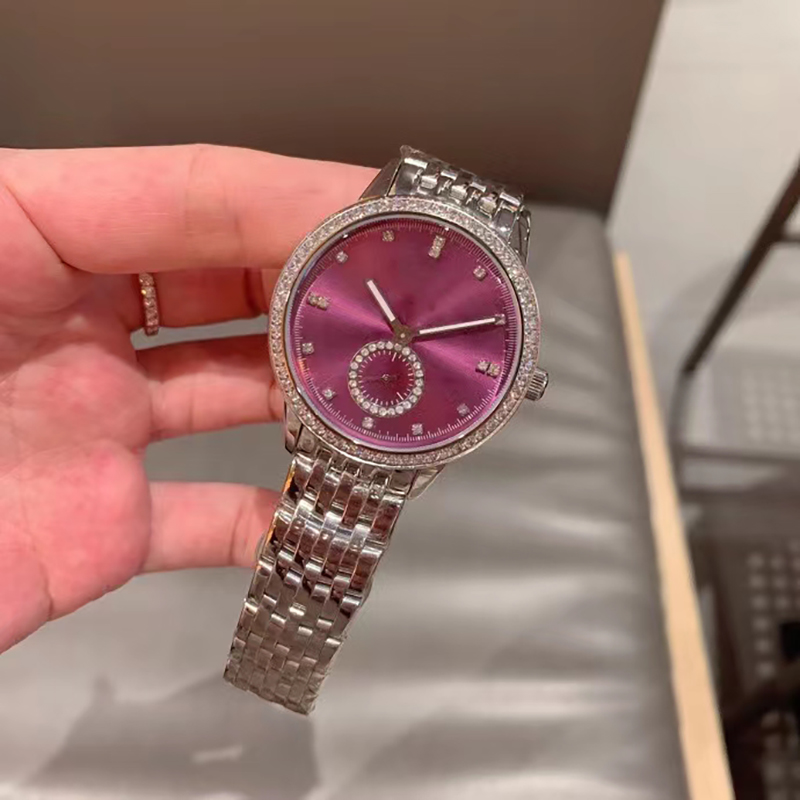 

Luxury designer classic fashion quartz watch of the years best womens watch size 37.5mm thickness 13mm sapphire glass waterproof function Popular purple watchs, Tool