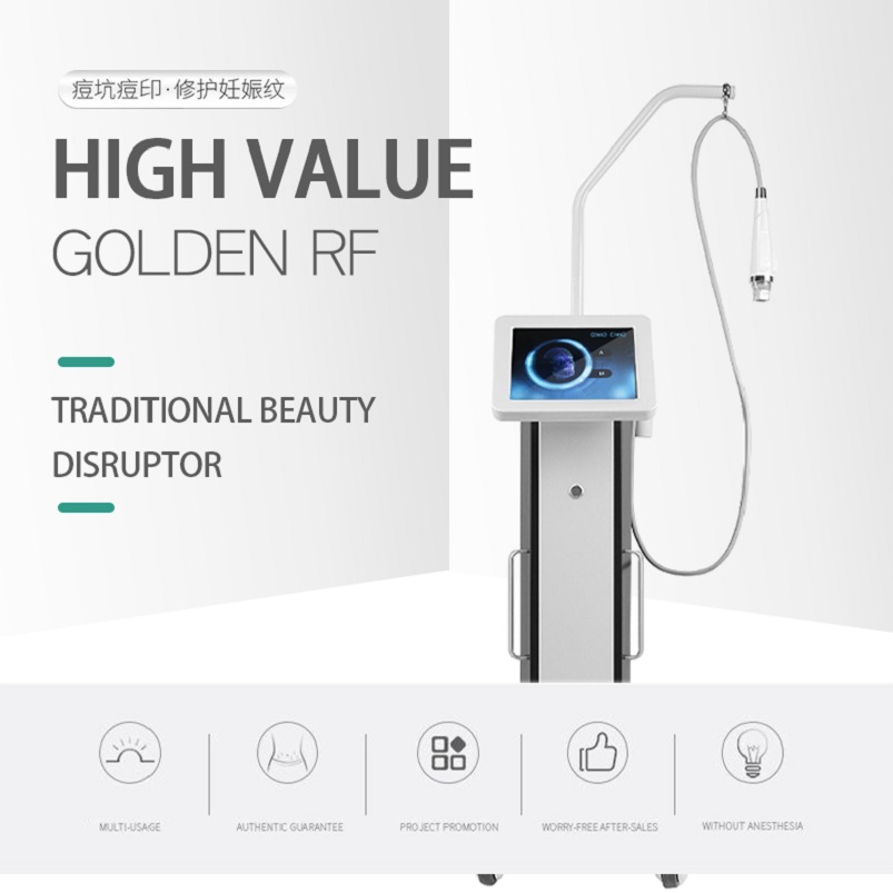 

2 in 1 RF Fractional Microneedle Machine Cold Hammer Anti-acne Shrink Pores Facial Skin Care Stretch Marks Remover