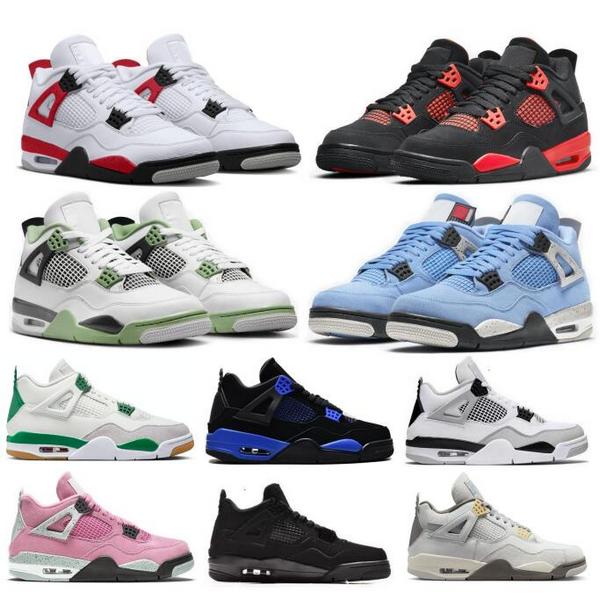 

Basketball Shoes Jumpman 4 4s Pine Green Red Thunder Cement Military Black Cat Seafoam University Blue 2023 Men Women Trainers Sneakers, Beige