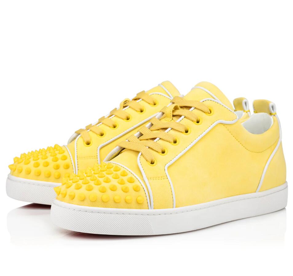 

Brand Men casual shoes luxury spiked low top reds sole sneaker junior spikes black patent leather fun varsi back words casuals flats originals box