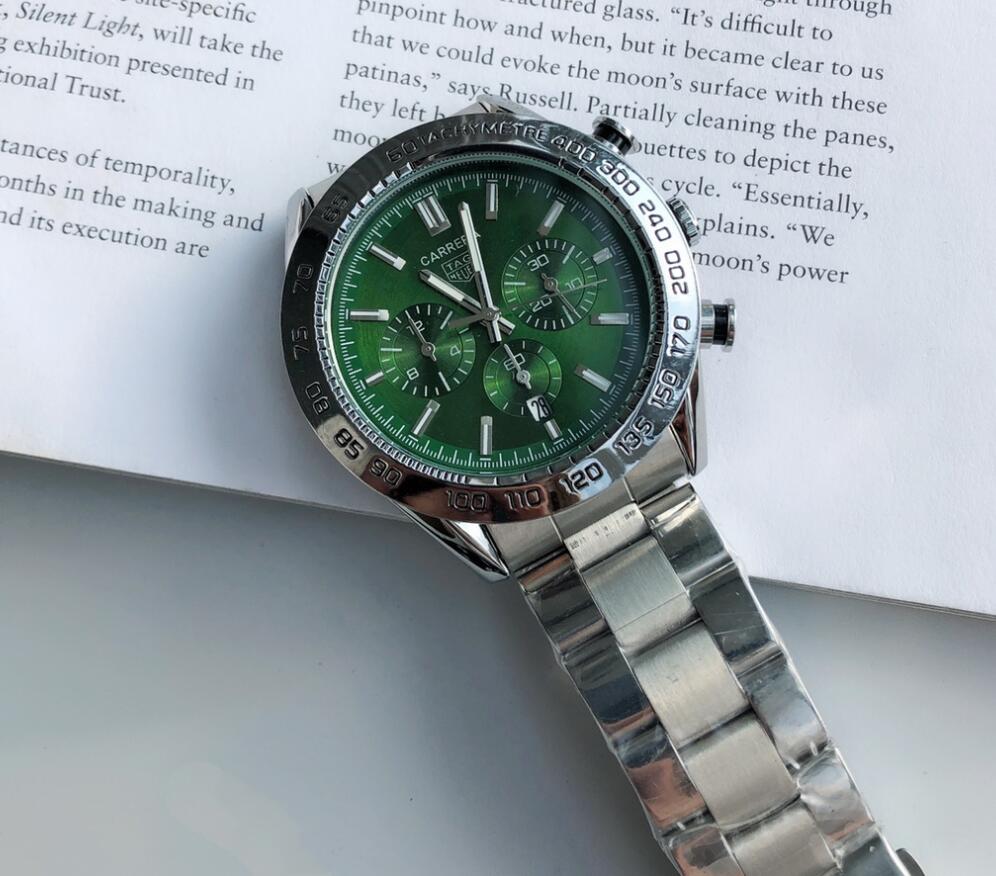

Mens watch designer luxury tag heuerity watches 43mm sliding movement stainless steel strap automatic Quartz luminous waterproof movement men wristwatches, Option 10
