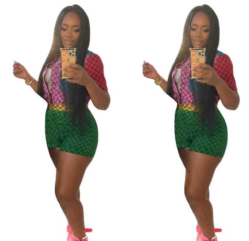 

Women's Jumpsuits Rompers 2022GG fall new fashion Designer brand letter printing casual patchwork jumpsuit
