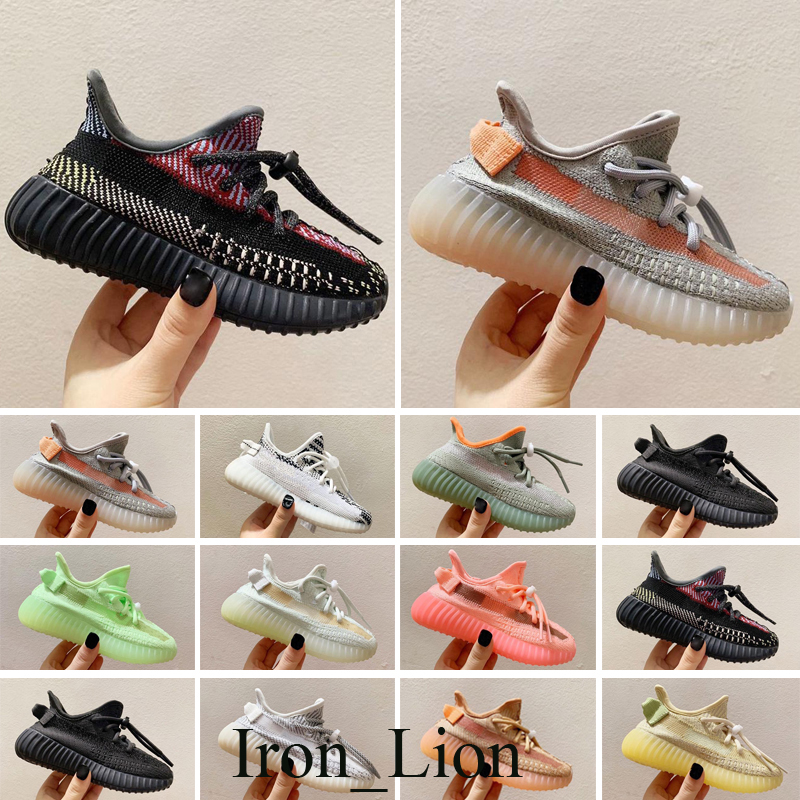 

Kids Children Running Shoes Youth Reflective Cream Hyper True Form 2.0 Infant Bred Beluga toddlers Kany Wave Runner Baby Sneakers, With socks