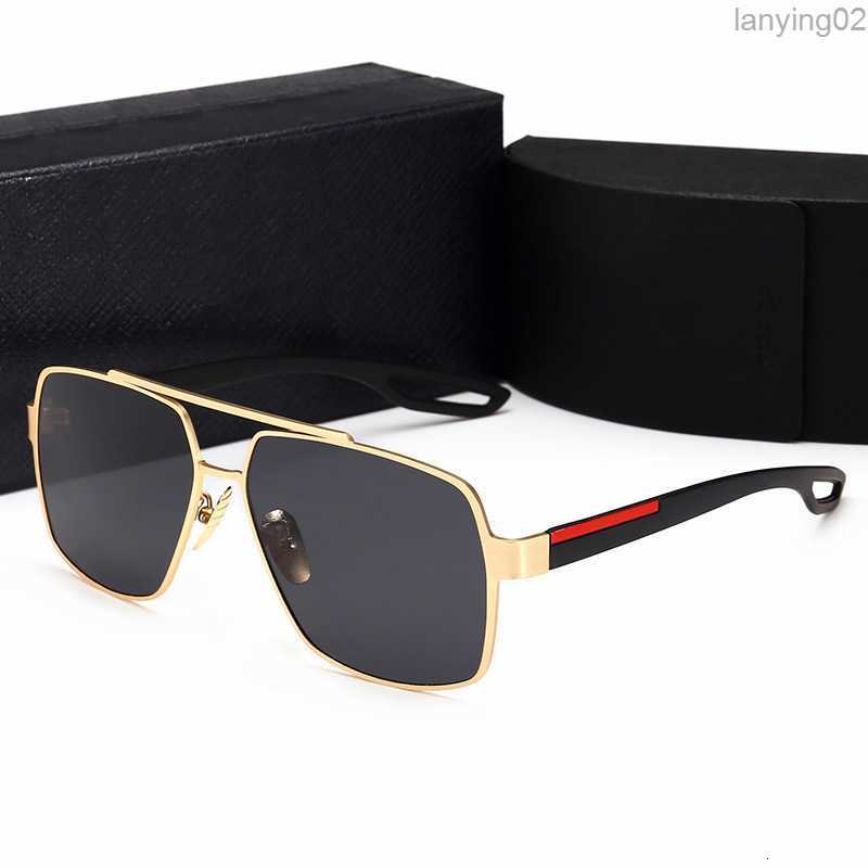 

Retro Luxury Mens Designer Sunglasses Rimless Gold Plated Square Frame Brand Glasses Fashion Eyewear With Case