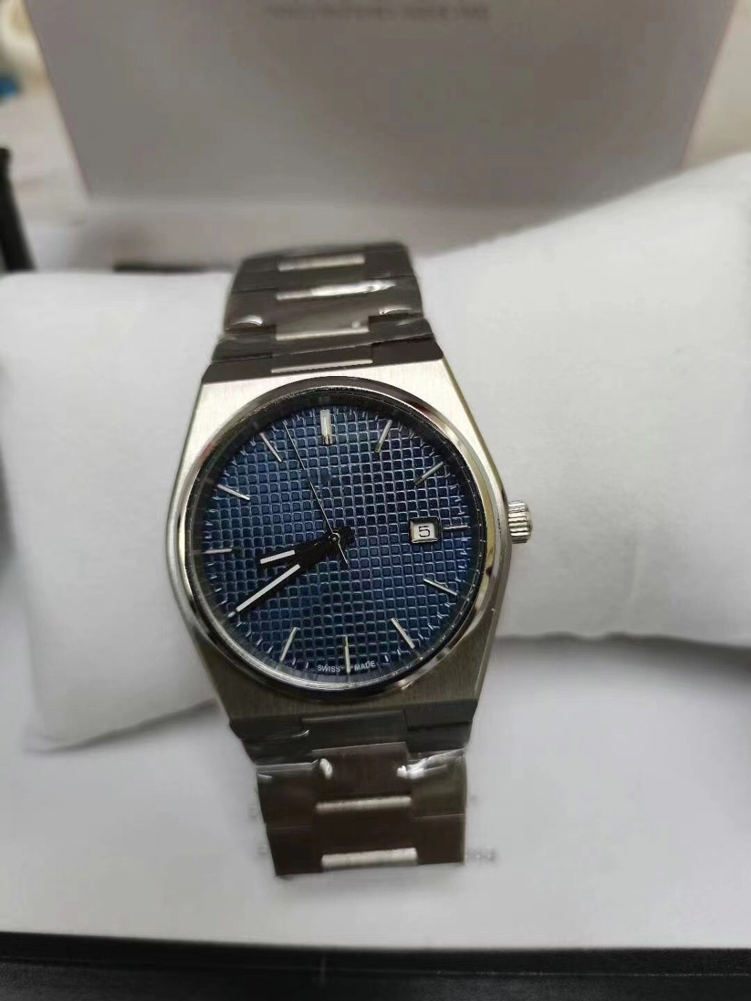 

40mm automatic mechanical mens designer watch sapphire glass men's sport waterproof casual watch full steel wrstwatch, Only package