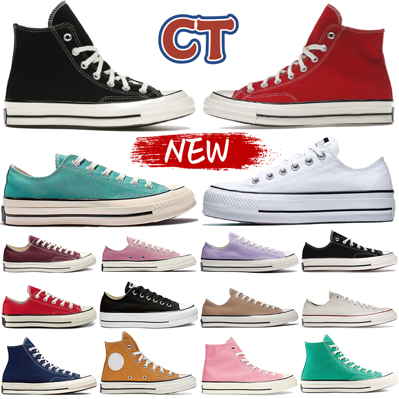 

Luxurys mens casual shoes Chucks All Star 70 Ox Black White Hi Parchment Sunflower Burgundy Midnight Navy Platform CT designer sneakers fashion womens trainers, 22 ox enamel red