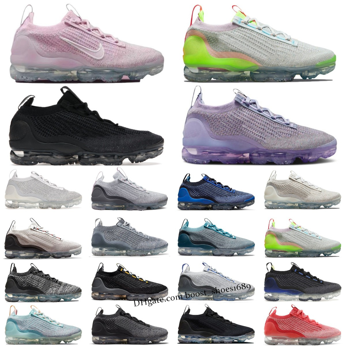 

Mens Running Shoes vapormax Flyknit 2.0 5.0 Triple Black Anthracite White Pure Platinum Obsidian Armory Blue Smoke Grey Volt Oreo Light Dew Metallic Silver Sneakers, Box