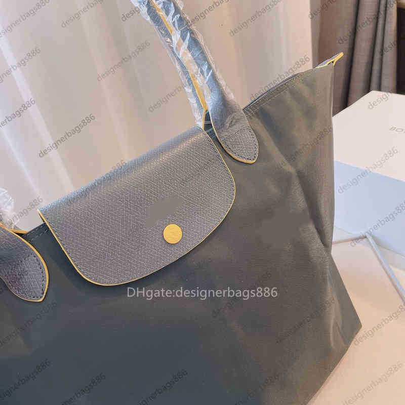 

Retail Wholesale Bags Classic Brand Handbag Women Genuine Leather Foldable Waterproof Nylon Large Storage Horse 70th Anniversary Shopping Bag, 70th 337 pinky white
