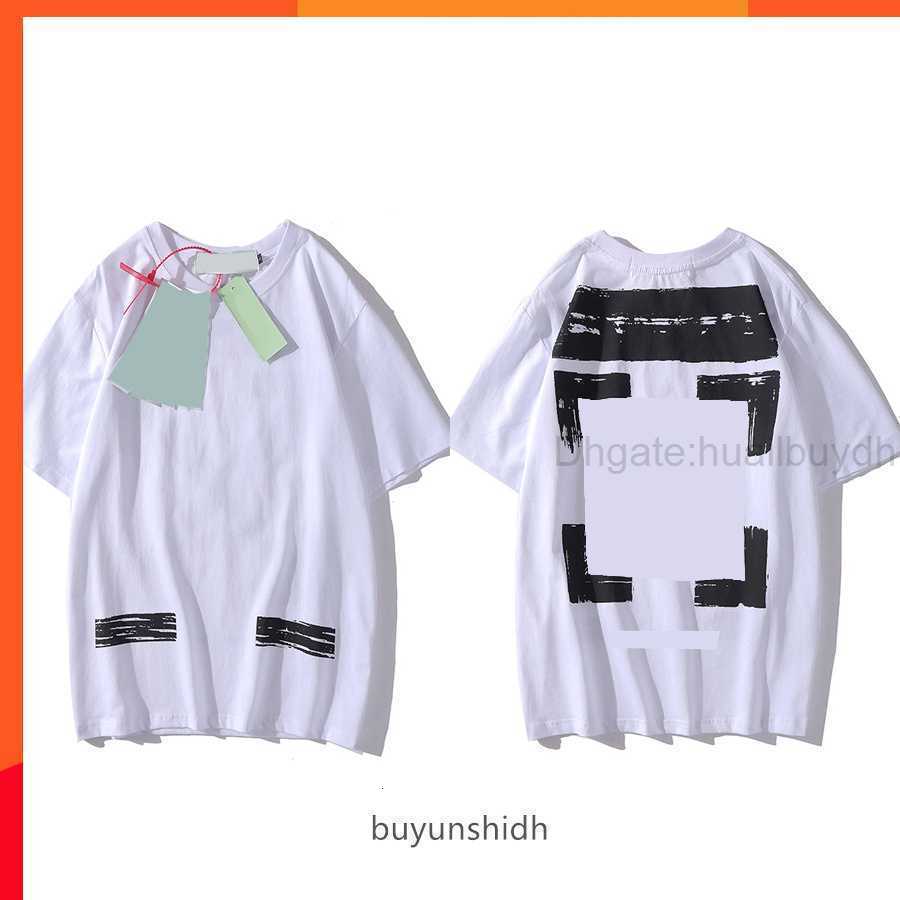 Men&#039;s jacket Summer Mens Womens Designers t Shirts Loose Tees Offs Fashion Brands Tops Man s Casual Shirt Luxurys Clothing Street White Shor-image-848381993