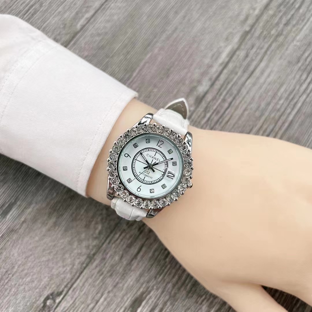 

Fashion Women Watches Quartz Movement Silver Gold Dress Watch Lady Square Tank Stainless Steel Case Original Clasp Analog Casual Wristwatch Montre De Luxe, Silver white face