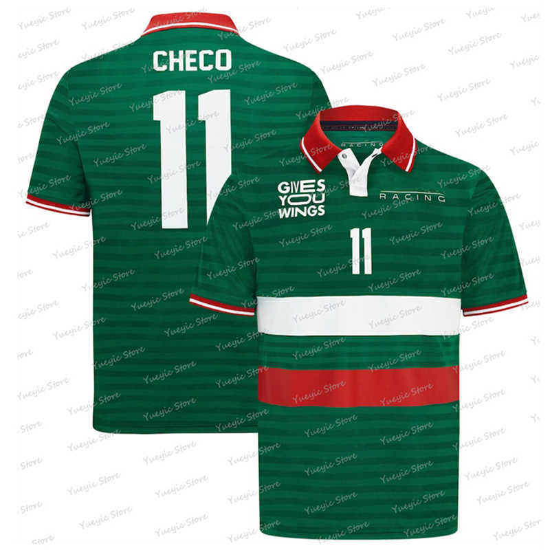 

2023 New F1 Team Polo Men's Extreme Sports Versappen 1 Driver T-shirt Racing Red Formula One Oracle Bulls Sergio Perez, 02