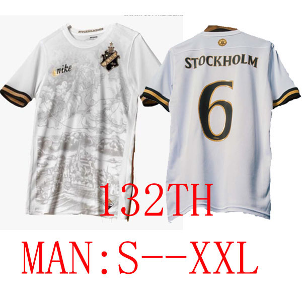 

2023 AIK Solna SOCCER jerseys STOCKHOLM special limited-edition FISCHER HUSSEIN OTIENO GUIDETTI THILL TIHI HALITI 132-year history 23 24 jersey football shirts man, Home man 1
