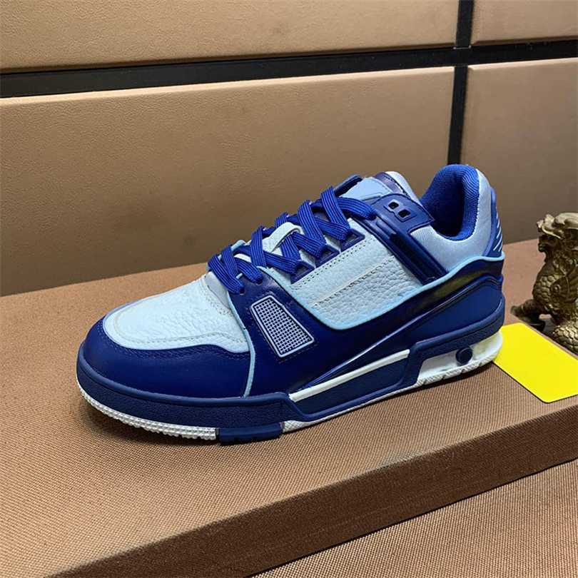 

Luxury trainer sneakers fashion brand Designer mens shoes Genuine leather sneaker Size 38-45 RX41