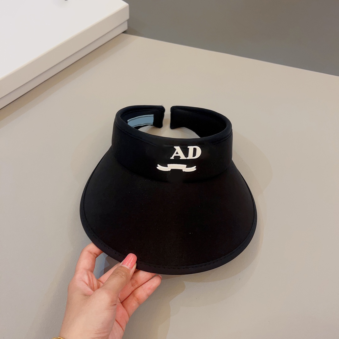 

Designer Sun Visor Womens Baseball Caps Mens Visors Designers Empty Top Hat Luxury Cap Sport Hats Summer Bucket P Caps Hat 2204181D, Black