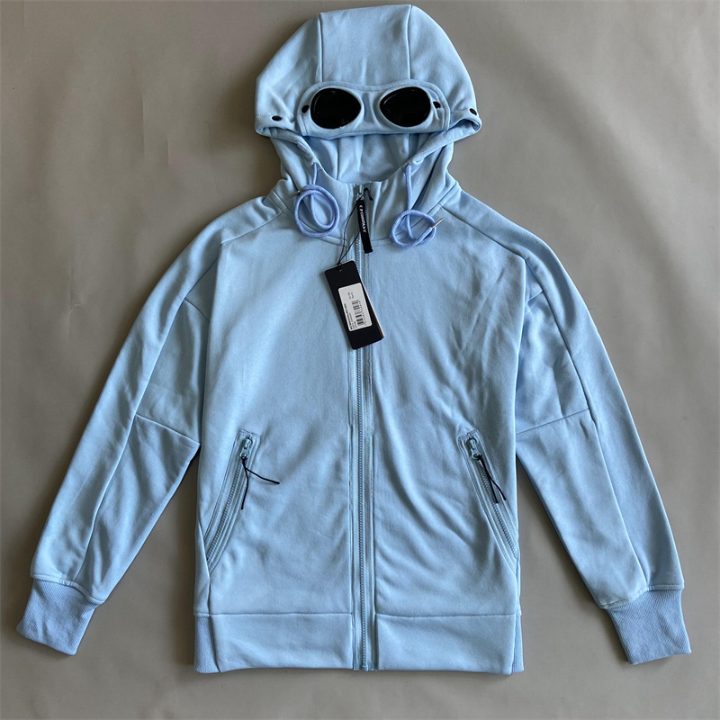 

4 color cp men sweatshirt Jacket Dual Lens Goggles hoodies Long Sleeve two glasses Punching jacket, Green