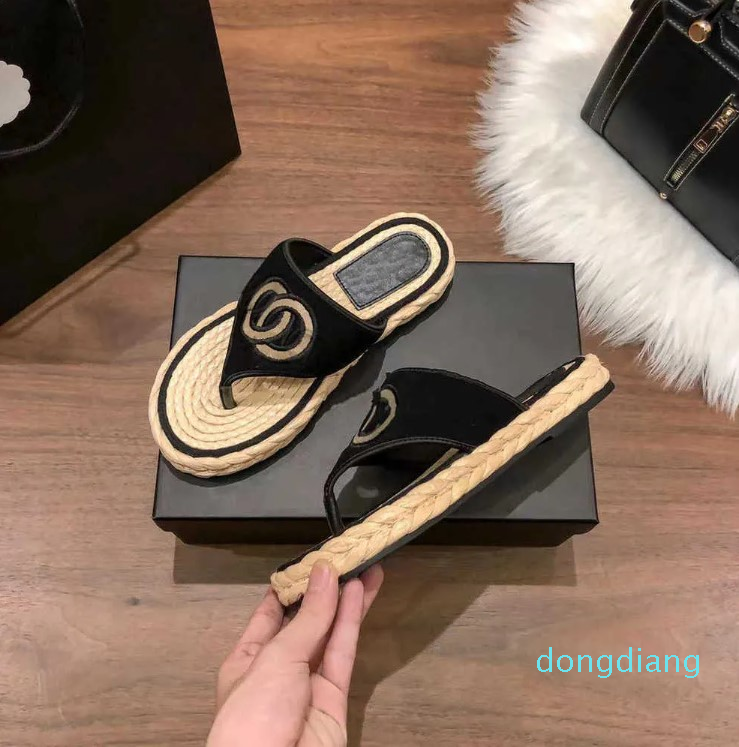 

Platform Straw Jute Woven Thong Sandals Brand Women Flip Flops Tweed Velvet Slide Open Toe Flat Shoes Slip On Flats Beach Mule Embroidery Slippers Sneaker Sliders, 20220616013