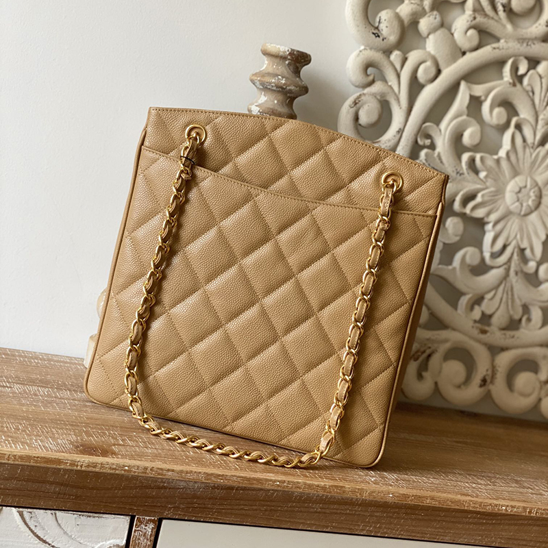 

10A Mirror quality Designer Shopping Bag 30CM Calfskin Chain Handbag With Box C279