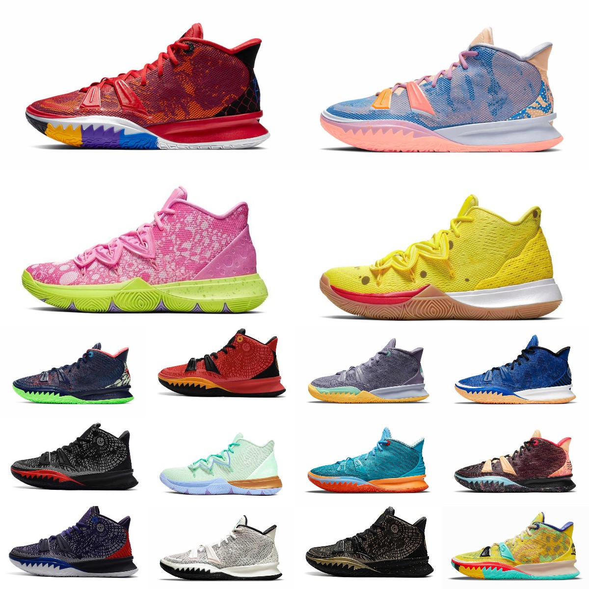 

NEW Designer Kyrie 7 basketball shoes One World People Chip Copa Grind 5 mens Kyries 7s Irving 5s sponge sandy Creator Hendrix Horus Rayguns Daybreak trainers, K032