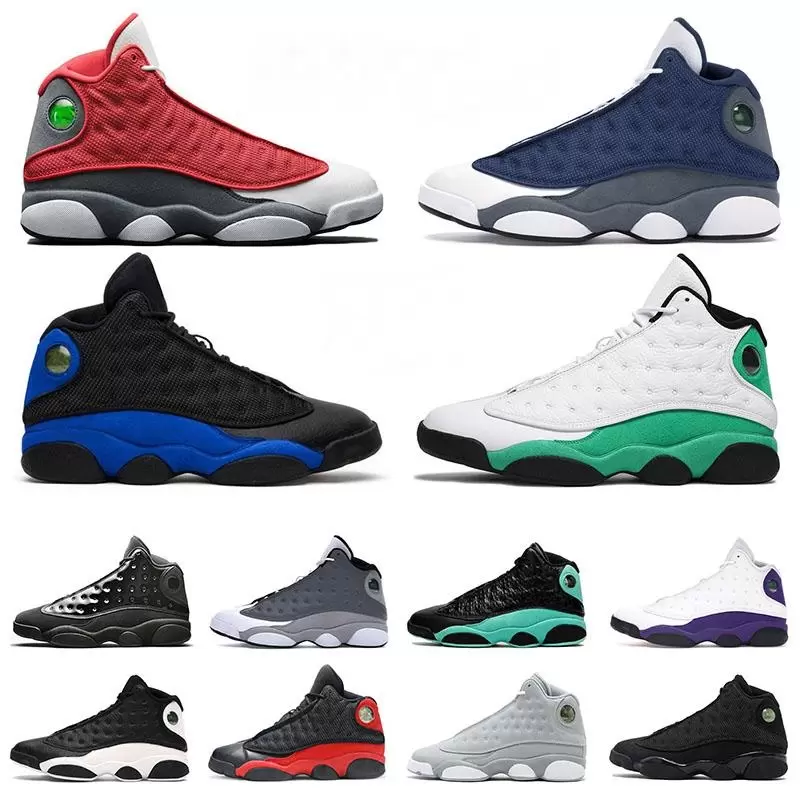 

2023 Newest Arrival Basketball Shoes Top Quality13 13s Court Purple Bred Lucky Green Flint Jumpman Mens Women Starfish Trainers Retro Outdoor Sneakers 36-47