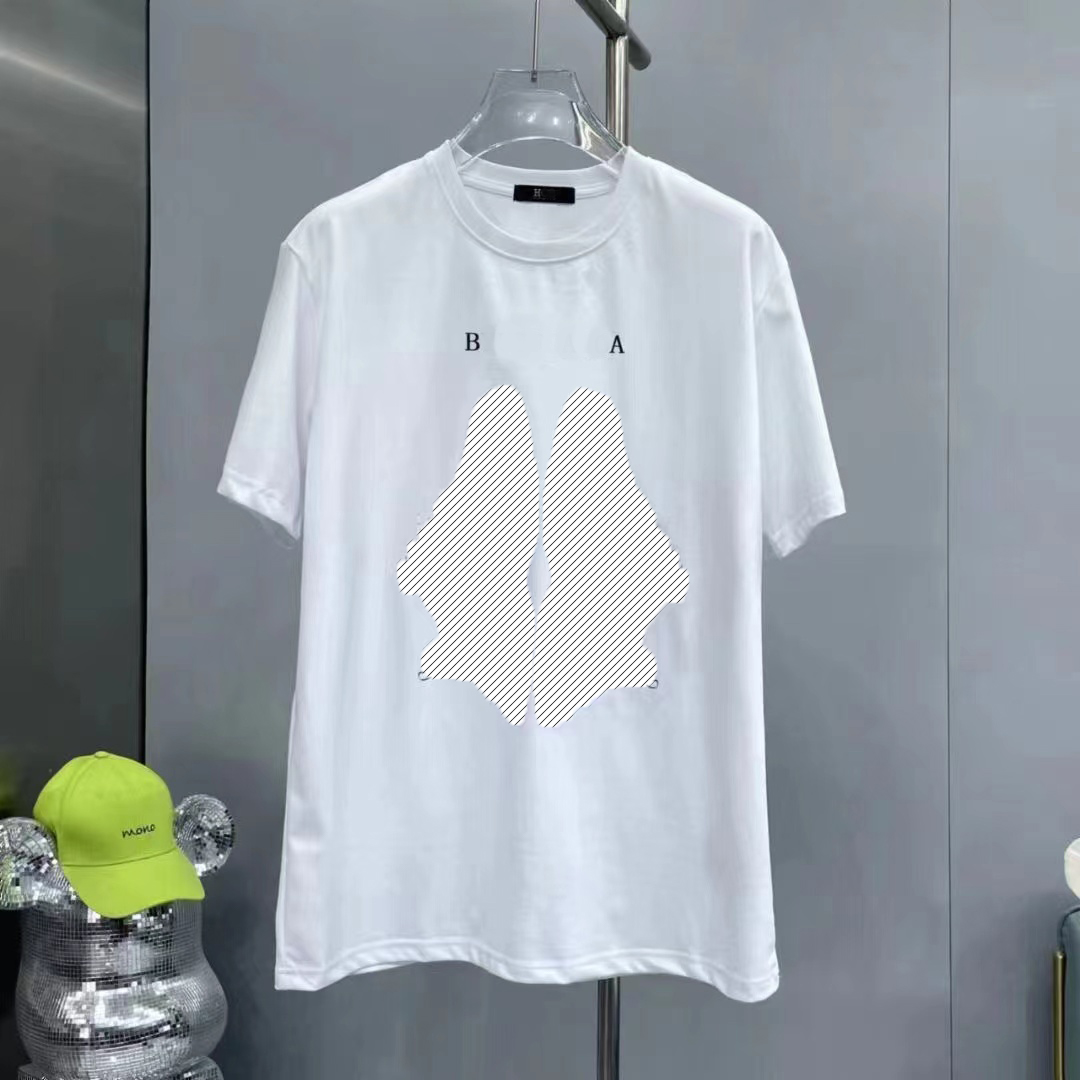 

2023 New men's fashion clothing summer casual fashion designer printed street short sleeve net red the same couple's edition models limited classic High grade sign, Black