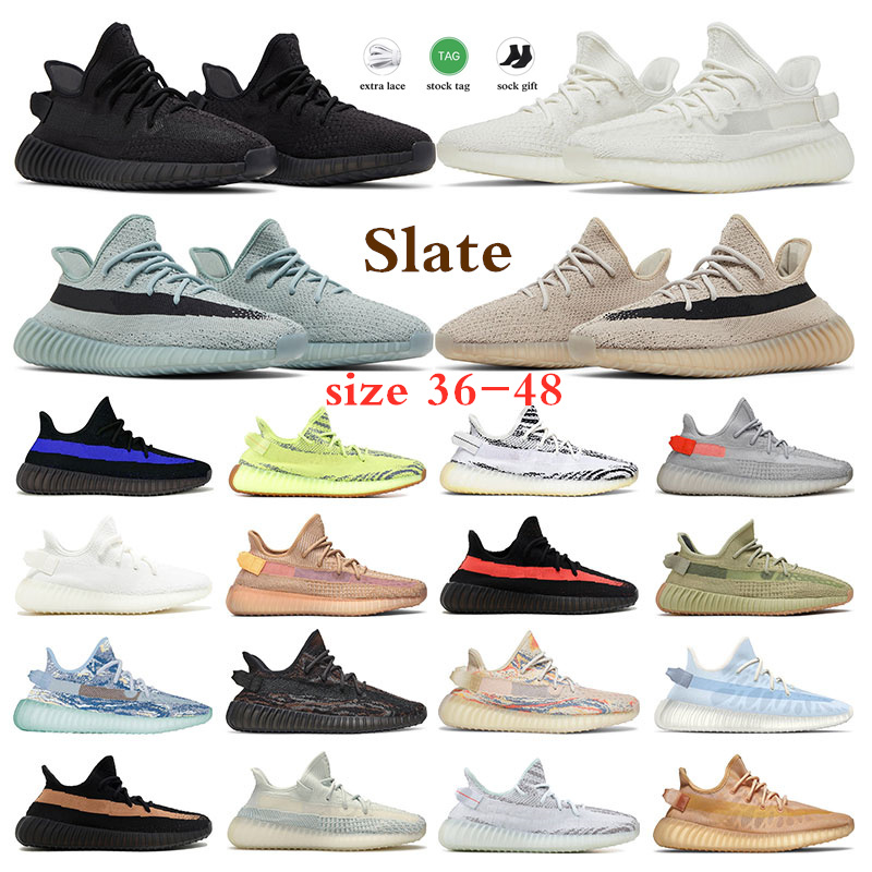 

Designer Men Running Shoes 350 V2 Bred Slate Bone Zebra Onyx Dazzling Blue MX Rock Mono Ice Sesame Beluga Reflective 350s Women Trainers Sports Sneakers Big Size 36-48, Item#40