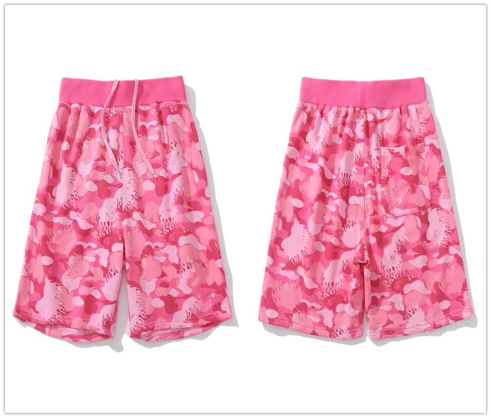 

mens shorts designer shorts women swim shorts Embroidered cotton terry Luminous spot camouflage Red blue and purple color Reflective gym swimming inaka B02, Style no. u