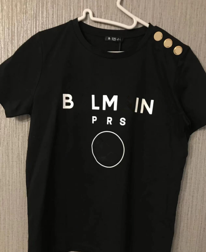 

2023 New Men's And Women's T Shirt Luxury Letter Printing balmains Luxury Designer Short-Sleeved Ladies Pierre Brand designer High-Quality Cotton T-Shirt Tee Couples, 05 color