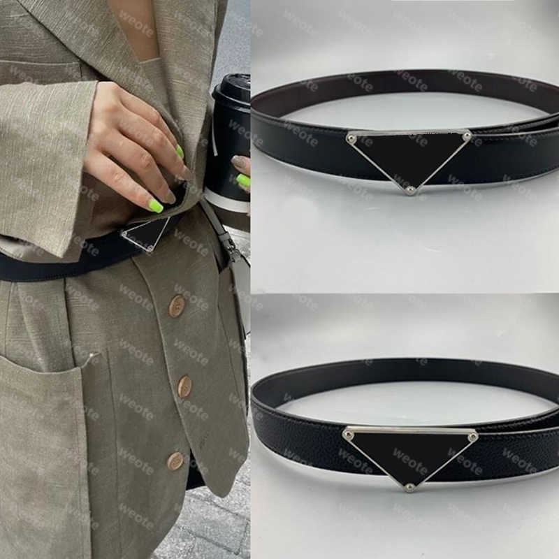 

Fashion Womens Belt Geometric Smooth Buckle Mens Belts Luxury Ceinture Brand Designer Belt P Waistband Leather Jeans Girdle Width 3.5cm, Black