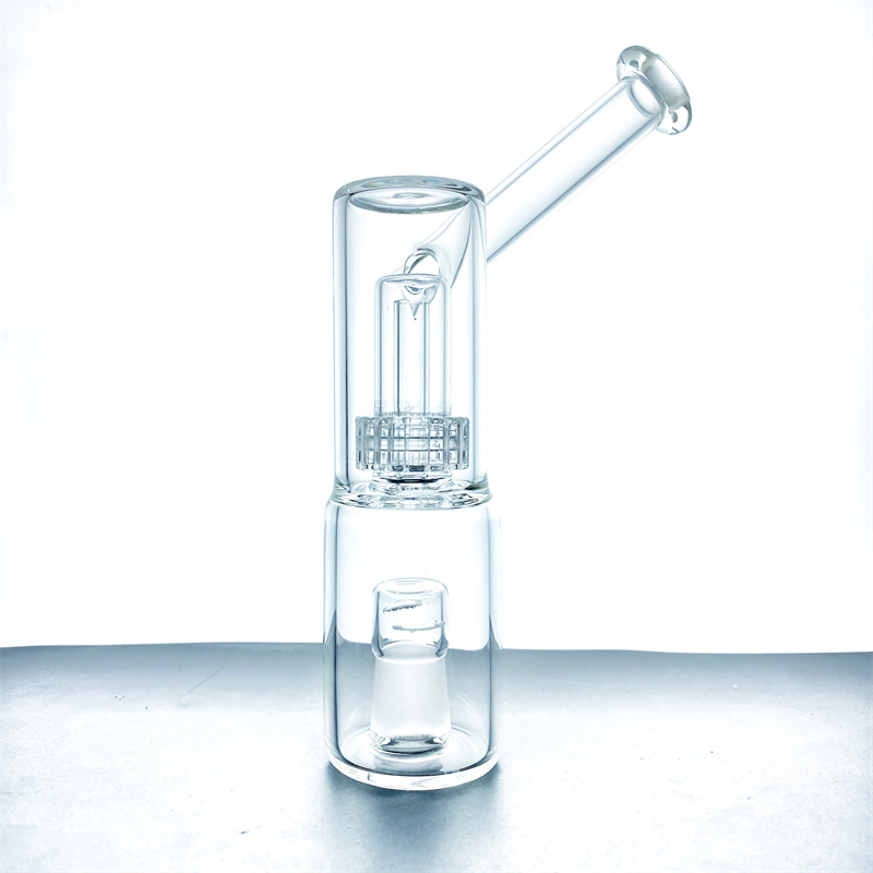 

New vapexhale hydraulic pipe bong with 1 bird cage perc for evaporator, 18mm female steam connector (GM-334)