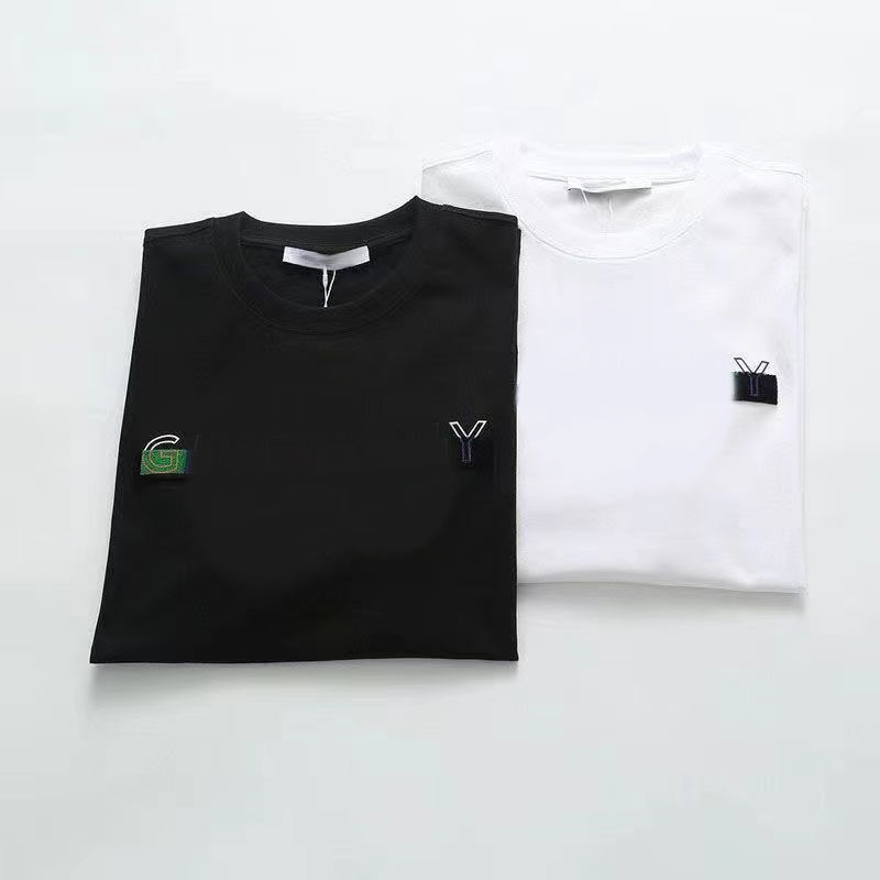

2023 New men's fashion clothing summer casual fashion designer printed street short sleeve net red the same couple's edition models limited Summer letter logo, Black