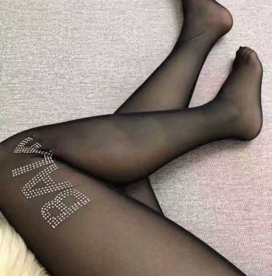 

Sexy Socks 23SSS Balencigas Stockings woman leggings Paris B Letter Silk Socks Black Sexy Ultra-thin Free Cut Anti-thread Underlay Socks Black Silk