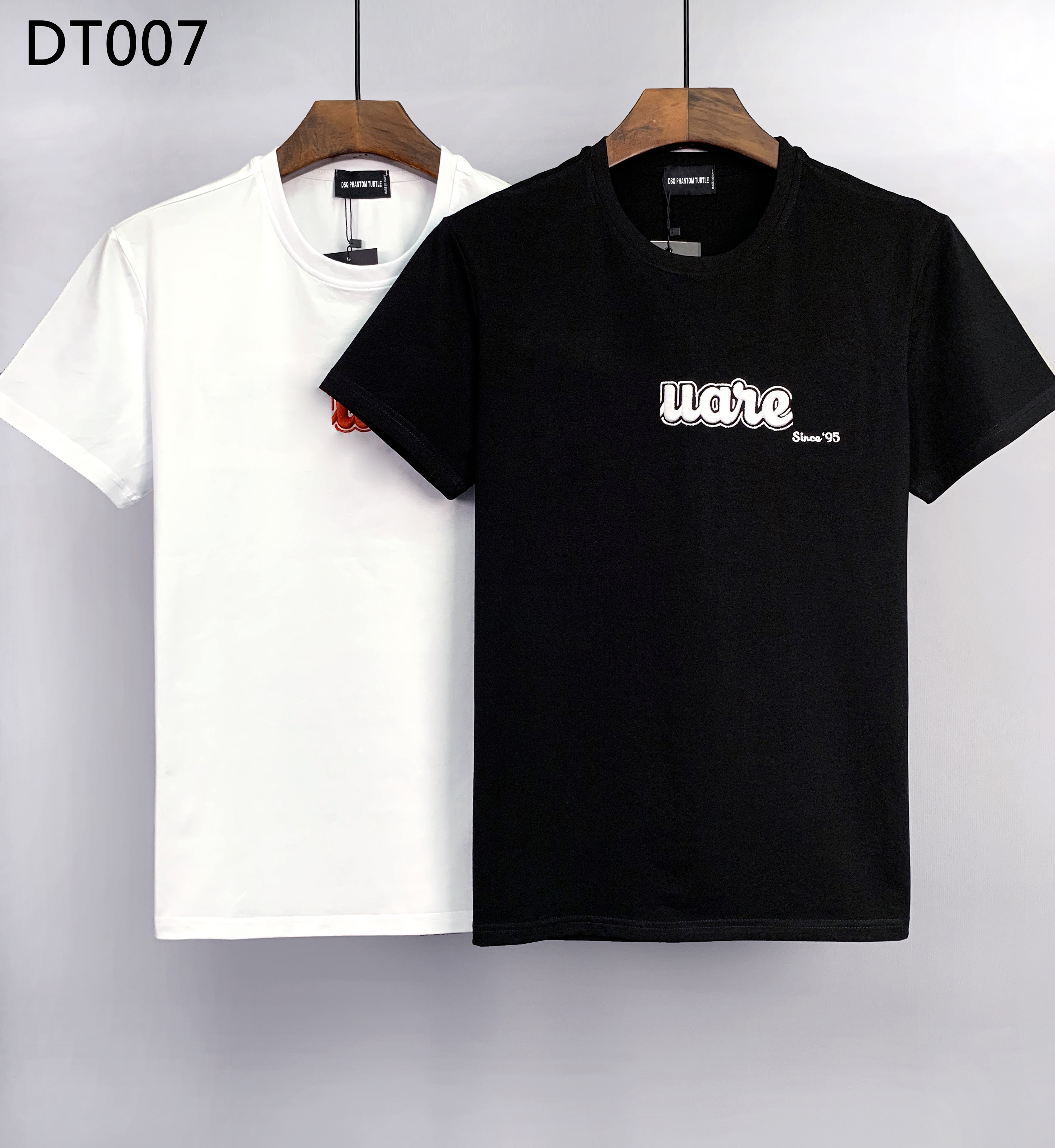DSQ PHANTOM TURTLE Men's T-Shirts Mens Designer T Shirts Black White Back Cool T-shirt Men Summer Italian Fashion Casual Street T-shirt Tops Pl