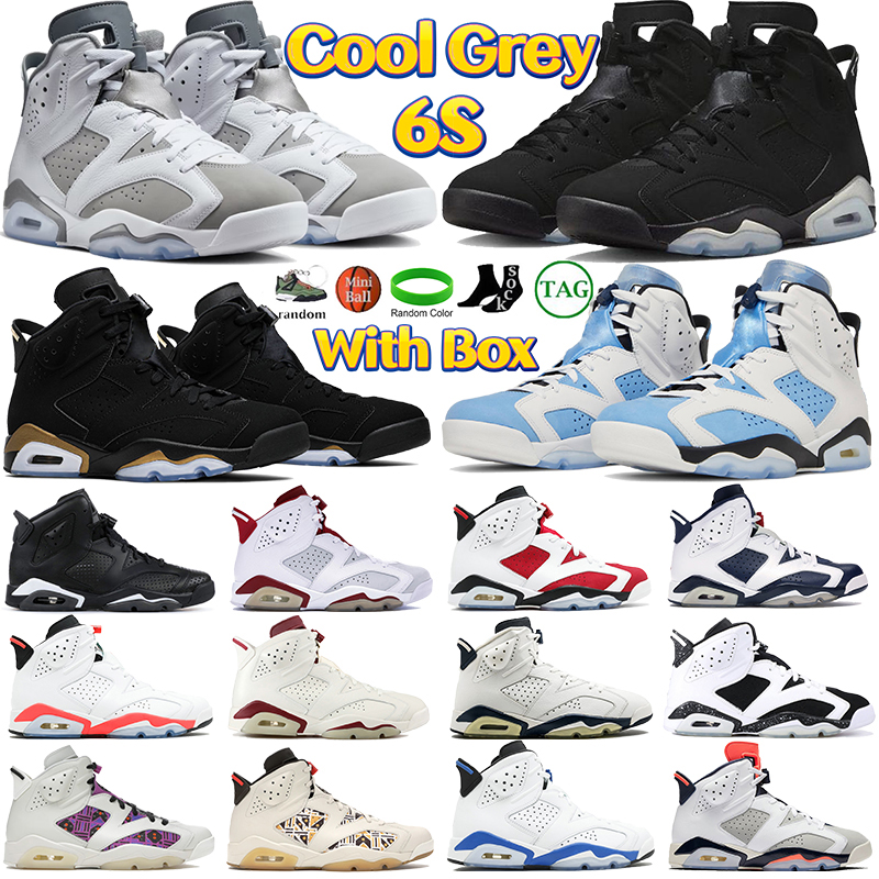 

Designer 6s basketball shoes with box men women sneakers mens sports shoe Cool grey Chrome red oreo low lunar new year Mint Foam midnight navy Bordeaux womens trainers, No.4 georgetown